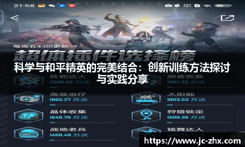 科学与和平精英的完美结合：创新训练方法探讨与实践分享
