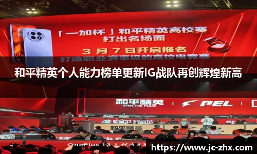 和平精英个人能力榜单更新IG战队再创辉煌新高